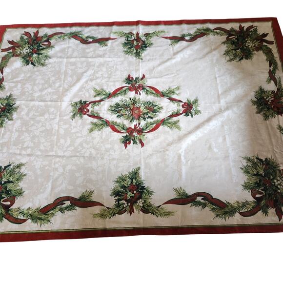 Christmas rectangular table cloth 70x52 - Picture 4 of 4